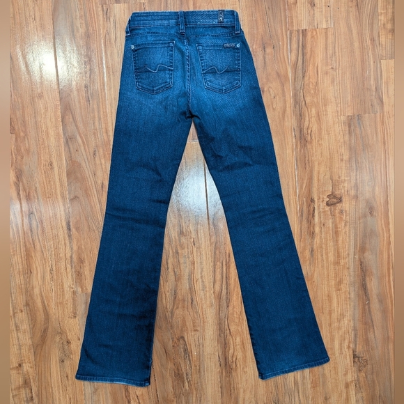 7 For All Mankind Mid Rise Kimmie Bootcut Jeans Medium Wash Size Women's 26 EUC - Picture 6 of 7